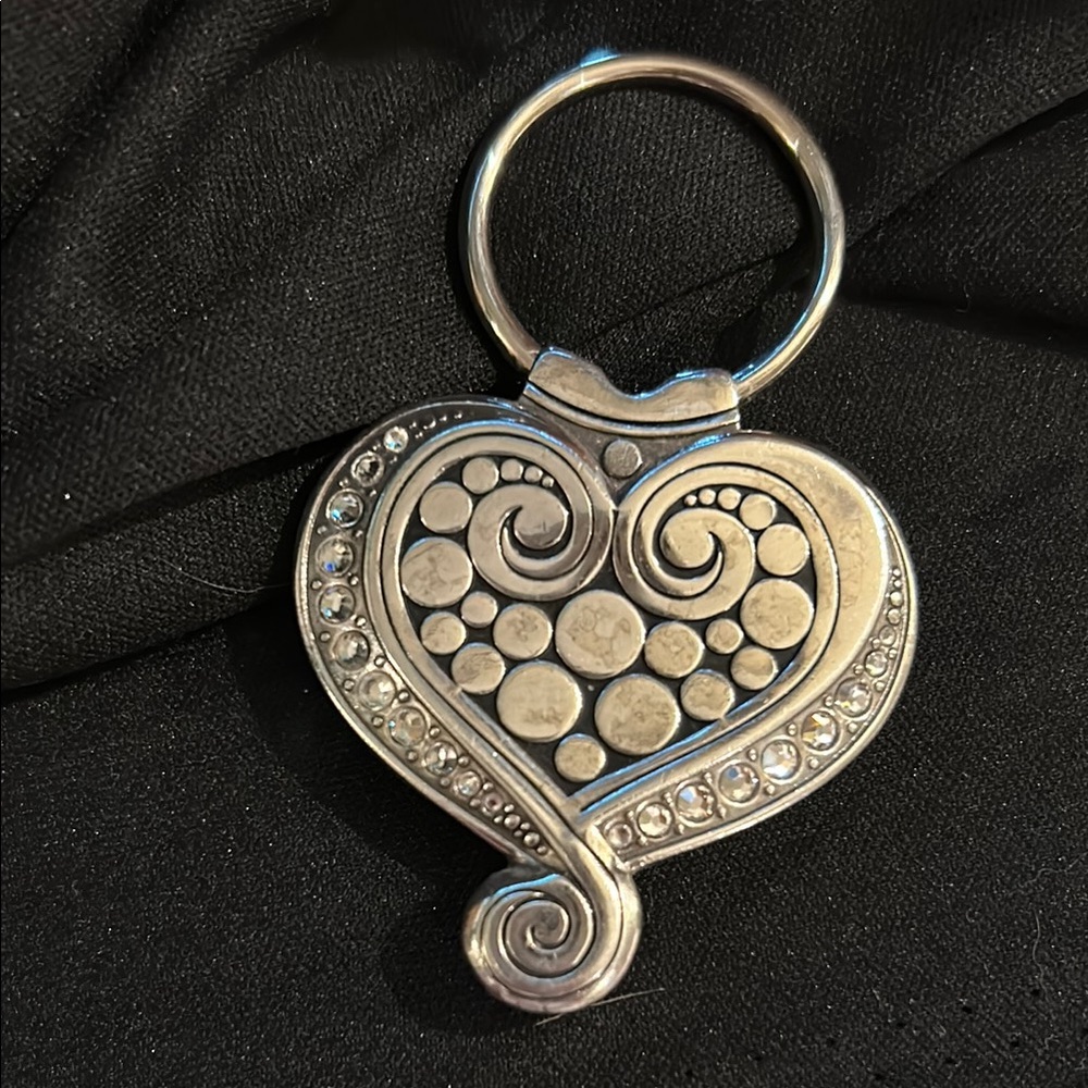 Brighton Silver Heart Keychain